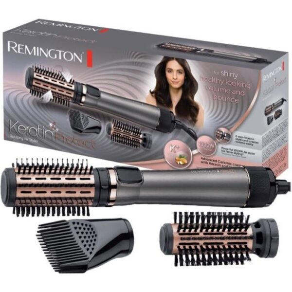 Buy with crypto REMINGTON Keratin Protect Rotating Blower - 2 brushes 40 and 50 mm-1