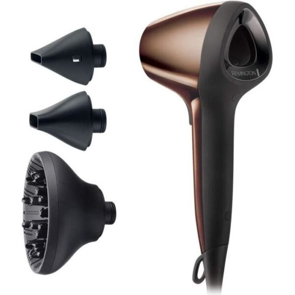 Buy with crypto REMINGTON D7777 Hair dryer AIR3D - Ionic - 1800 W - 76 dB - 3 temperatures - 2 speeds - Bronze-1