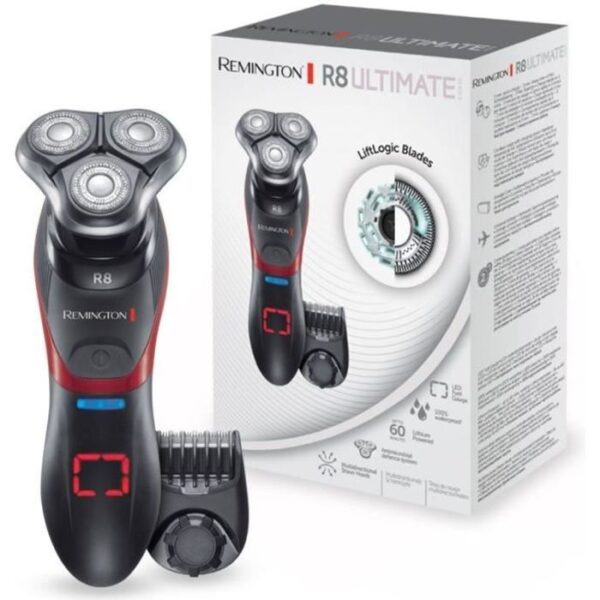 Buy with crypto REMINGTON Rotary Shaver Ultimate R8 - Rechargeable - Clipper Head with Cutting Guide-1