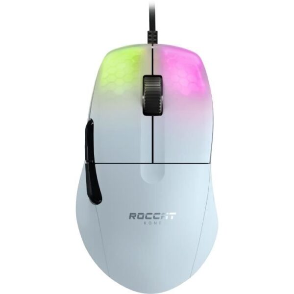 Buy with crypto ROCCAT Kone One Pro White High Performance Ergonomic Gaming Mouse-1