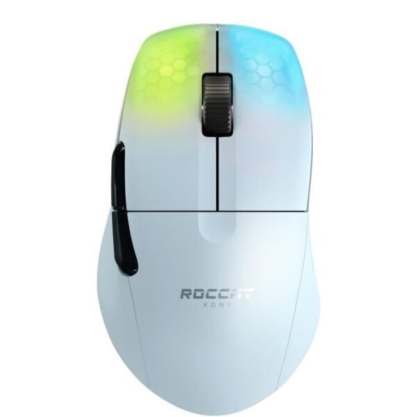 Buy with crypto ROCCAT Kone One Pro Air White High Performance Ergonomic Gaming Mouse-1