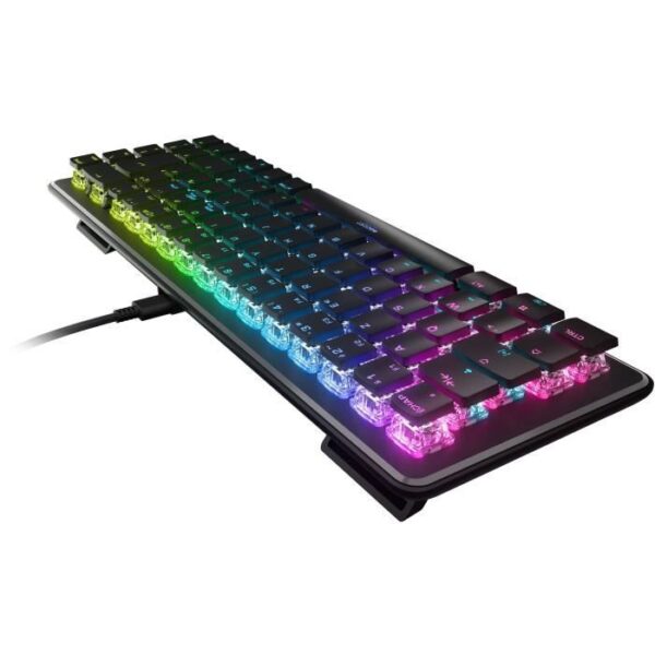 Buy with crypto Wired keyboard - Optics and mechanical - Roccat - Vulcan II Mini - Azerty - Retro -Lukerage - Black-3