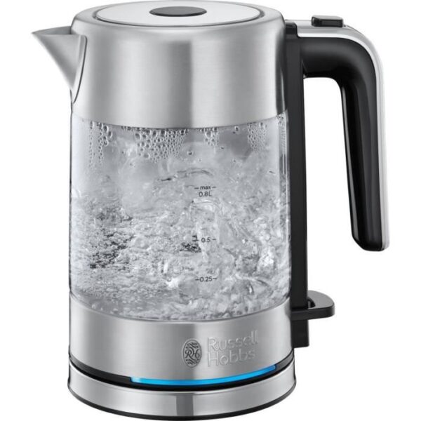 Buy with crypto RUSSEL HOBBS 24191-70 - Compact Home Glass Kettle 0.8L - 2200W-1