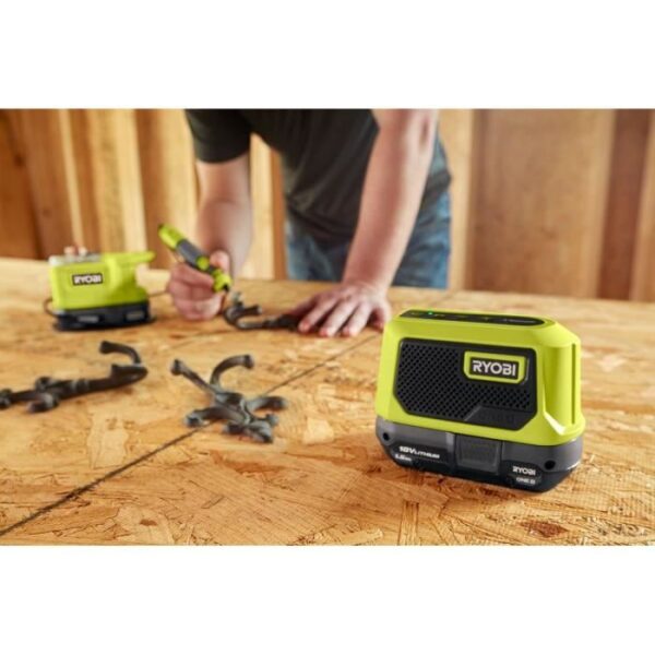 Buy with crypto RYOBI 18V ONE + Compact Bluetooth Speaker RBTM18-0-2