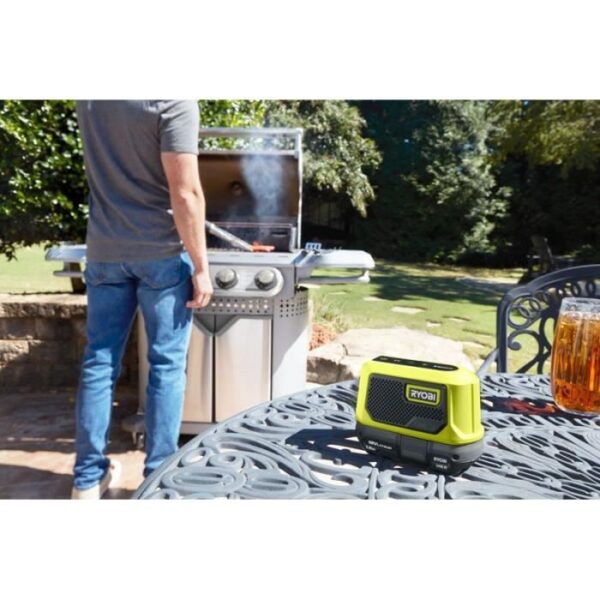 Buy with crypto RYOBI 18V ONE + Compact Bluetooth Speaker RBTM18-0-3