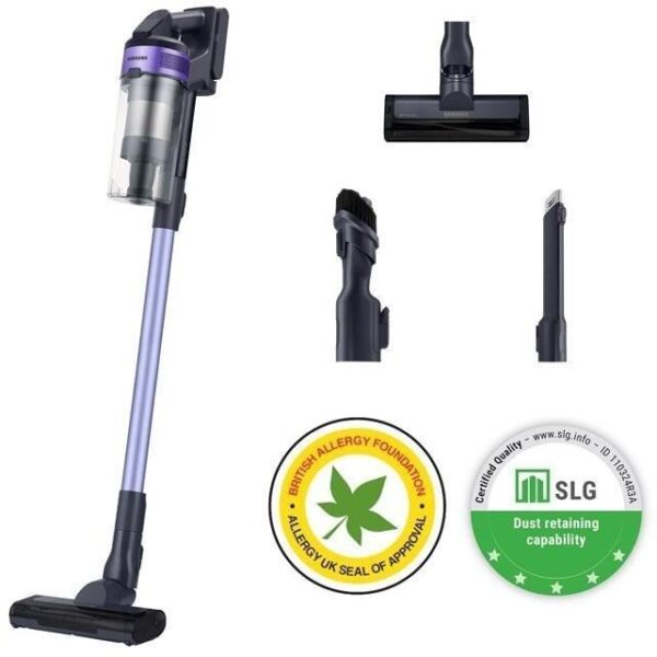 Buy with crypto Samsung VS15A6031R4 Jet 60 Turbo - Broom vacuum cleaner - 150 AW - Multicyclonic suction - HEPA filtration - 40min of autonomy-1