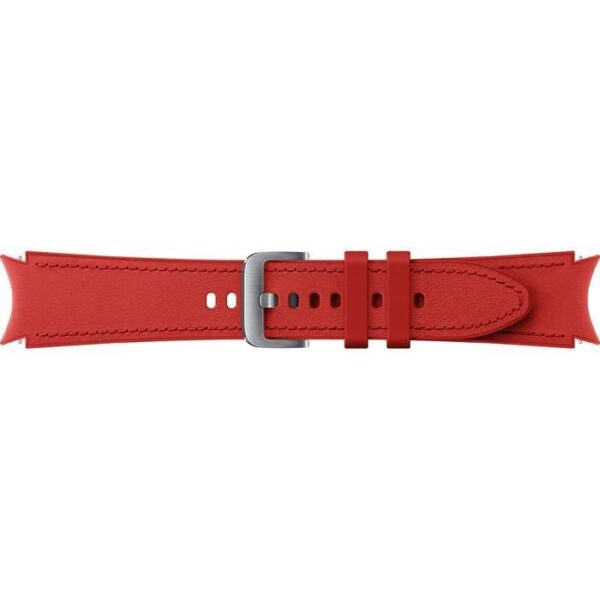 Buy with crypto Galaxy Watch4 / Watch5 leather 130mm red bracelet-3
