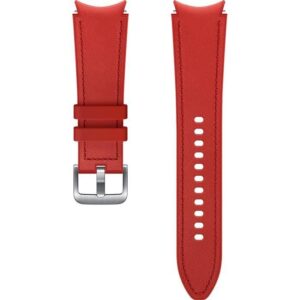 Buy with crypto Galaxy Watch4 / Watch5 leather 130mm red bracelet-1