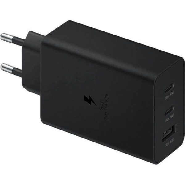 Buy with crypto Samsung triple USB charger A+C+C PD 65W (35W+25W+5W) Black-4