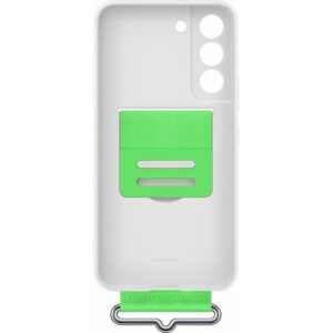 Buy with crypto Silicone case with G strap S22 White-1