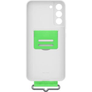 Buy with crypto Silicone case with G strap S22+ White-1