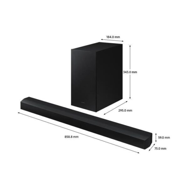 Buy with crypto SAMSUNG - HW-B450 2.1ch 300W Soundbar + 6.5'' Wireless Subwoofer + Adaptive Sound Lite + Game Mode + Bass Boost-2