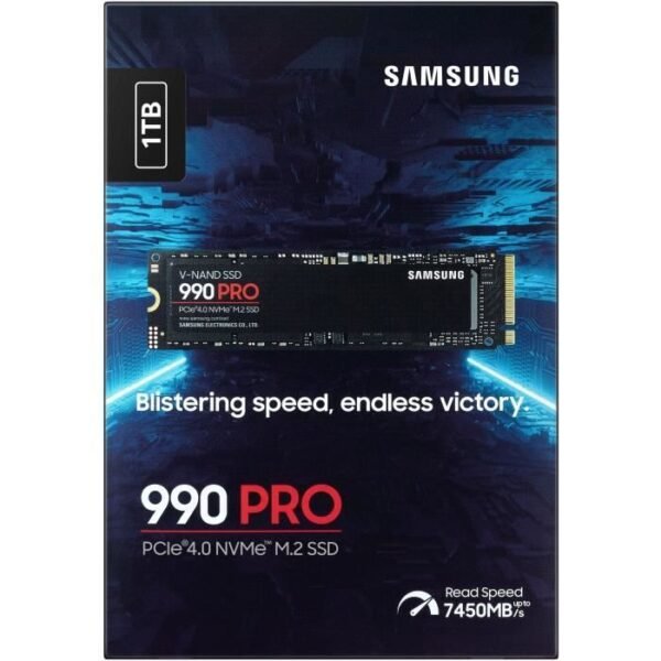 Buy with crypto Samsung 990 PRO - SSD hard drive - 1 TB - PCIEGEN4.0 X4 - NVME2.0 - M.2 2280-2