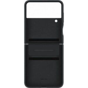 Buy with crypto Samsung galaxy z flip4 black leather shell-1