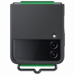 Buy with crypto Silicone shell with Laniere Samsung Galaxy Z Flip4 Noir-1