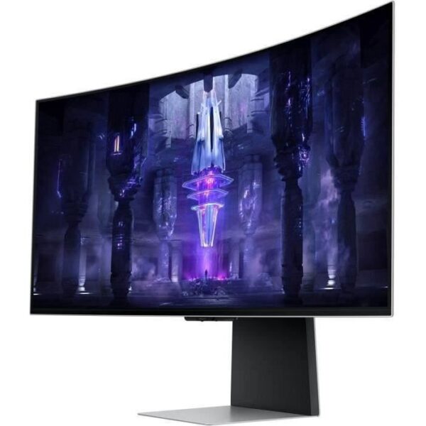 Buy with crypto Curved gaming pc screen - Samsung - Odyssey - G85SB - 34 '' UwqHD - OLED slab - 0.1 ms - 175Hz - HDMI 2.1 / Mini DP / USB C 3.1-1