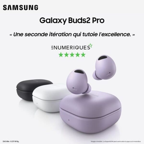 Buy with crypto SAMSUNG Galaxy Buds2 Pro Lavender-2