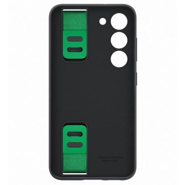 Buy with crypto Samsung silicone shell with Laniere S23 Noir-3