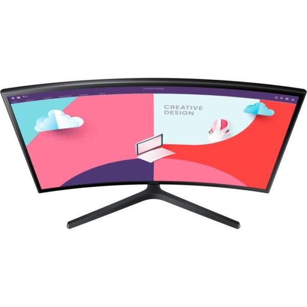 Buy with crypto Curved PC screen - Samsung S24C366EAU - 24 FHD - VA slab - 4 ms - 75Hz - HDMI / VGA - AMD FREESYNC)-6