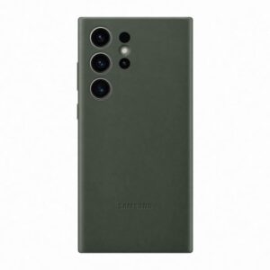 Buy with crypto Samsung Galaxy S23 Ultra Green Leather Coque-1