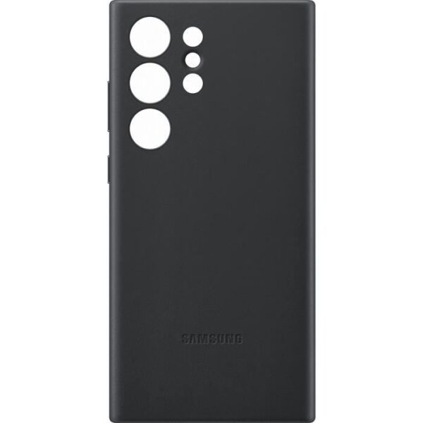 Buy with crypto Samsung Galaxy S23 Ultra Black Leather Coque-1