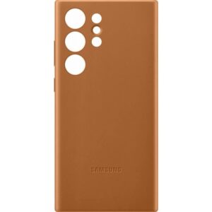 Buy with crypto Samsung Galaxy S23 Ultra Camel leather shell-1