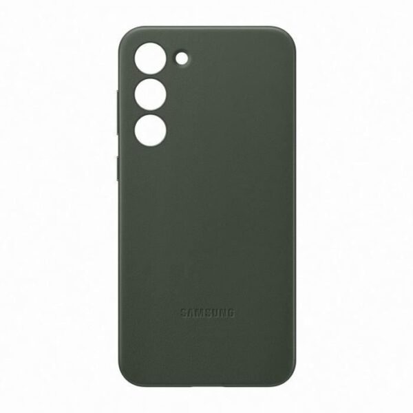 Buy with crypto Samsung Galaxy S23+ green leather shell-5