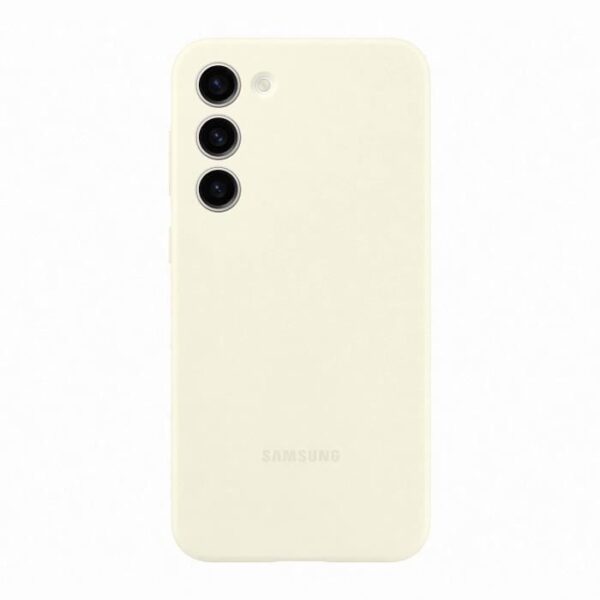 Buy with crypto Samsung S23+ cream silicone shell-2