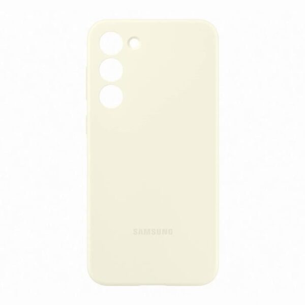 Buy with crypto Samsung S23+ cream silicone shell-5