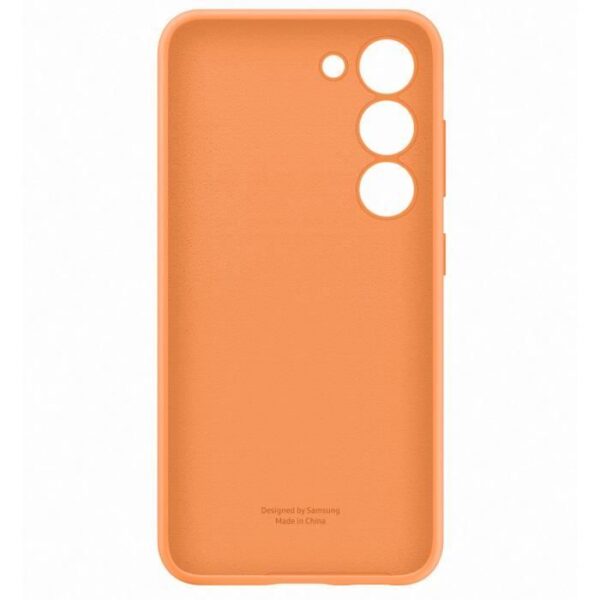 Buy with crypto Samsung S23 orange silicone shell-2