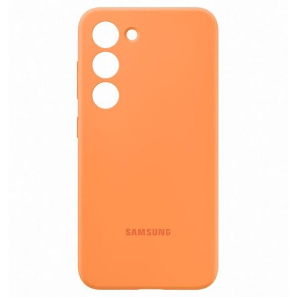 Buy with crypto Samsung S23 orange silicone shell-1