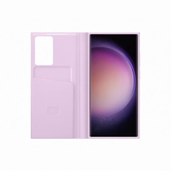 Buy with crypto Samsung Smart View case with G S23 ultra lilac card holder-3