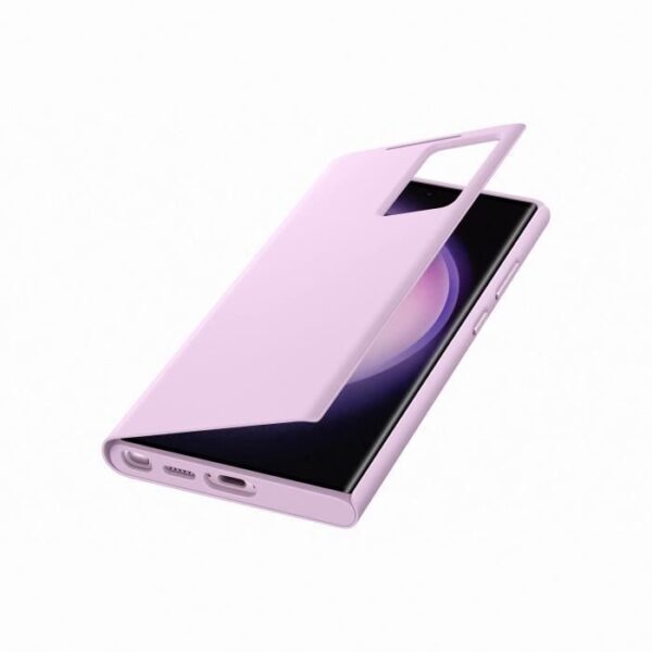 Buy with crypto Samsung Smart View case with G S23 ultra lilac card holder-4