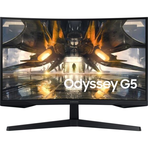 Buy with crypto Curved gaming pc screen - Samsung - Odyssey G5 - G55A S27AG550EP - 27 '' QHD - VA Dalle - 1 ms - 165Hz - HDMI / DISPLAYPORT - AMD FREE-4