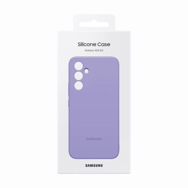 Buy with crypto Samsung silicone shell Galaxy A54 Violet-5