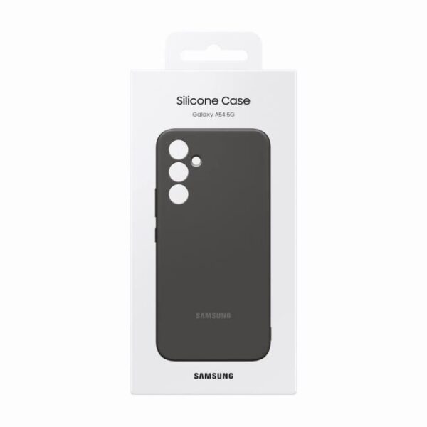 Buy with crypto Samsung Galaxy A54 5g black silicone shell-5