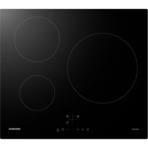 Buy with crypto Induction hob - Samsung - 3 zones - L59 x D57 cm - NZ63M3NM1BB/UR - 7200 W - Glass Revetement - Black-1