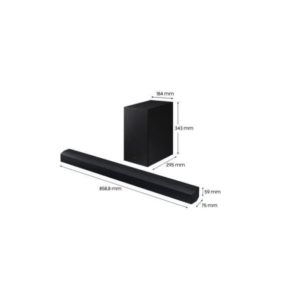 Buy with crypto Samsung HW -C440 - 2.1ch soundbar - 300W - Bluetooth - Virtual DTS: X - Wireless bass box - Bass Boost-2