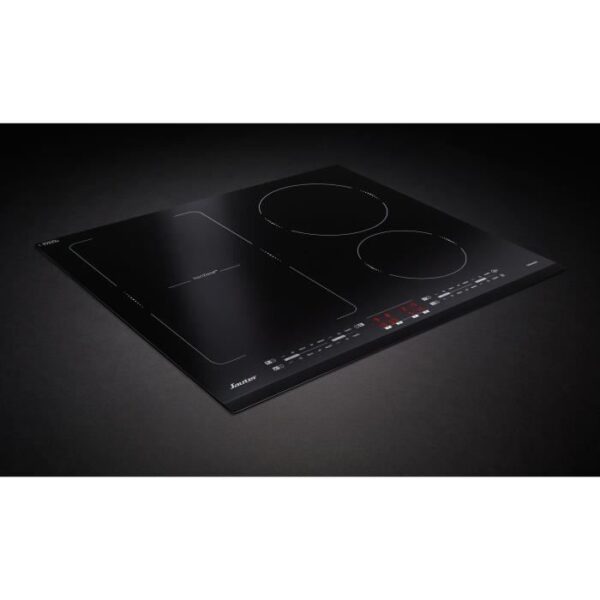 Buy with crypto Sauter induction hob - 4 fireplaces - L60 x P51cm - SPI4664B - 7200W - Glass Reception - Black-4