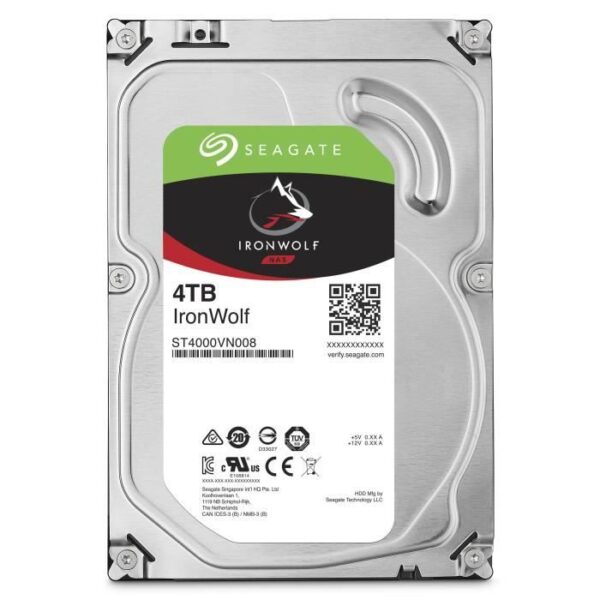 Buy with crypto Seagate - Internal hard drive - Ironwolf NAS - 4TO - 3.5 - 5400 rpm (ST4000VN006)-4