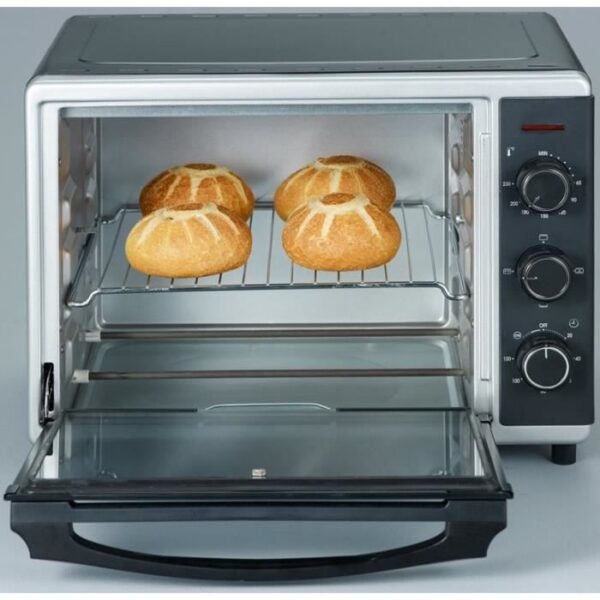 Buy with crypto SEVERIN TO2056 - Mini oven - 30 L - 1600 W - Revolving heat - Black and silver-3