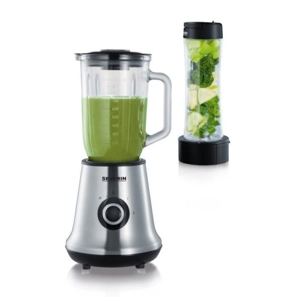 Buy with crypto Severin SM3737 Classic Blender with Mix & Go - Stainless steel nutrient extractor-1