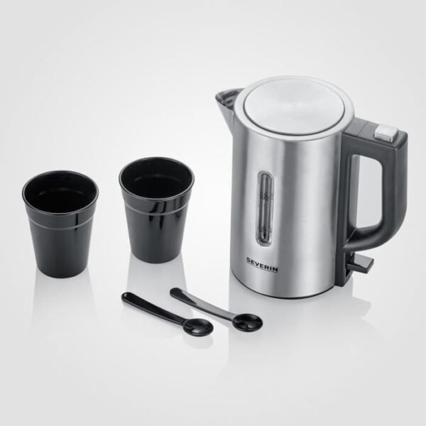 Buy with crypto Severin WK3647 Kit Travel kettle - 0.5 L - 1100 W - Stainless steel and black-3
