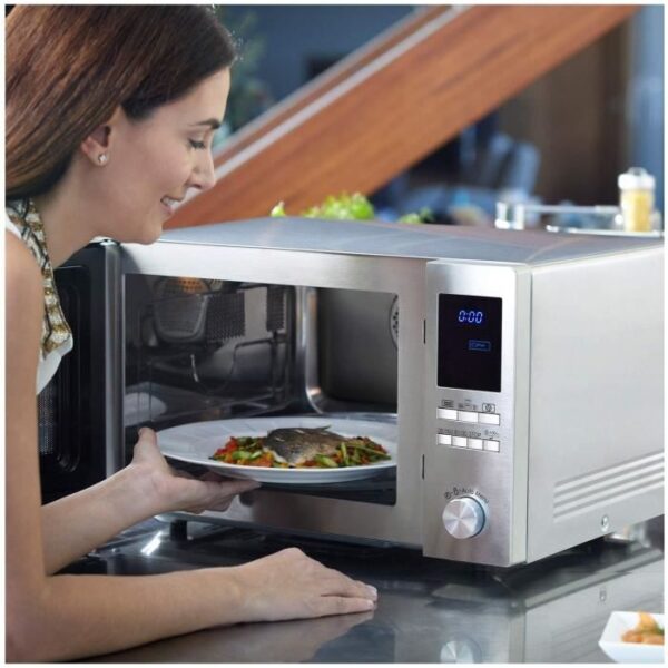 Buy with crypto Sharp R -922Stwe - Grill Stainless steel microwave - 32 L - 1000 W - Grill 1100 W - Four 2500 W - Free installation-4