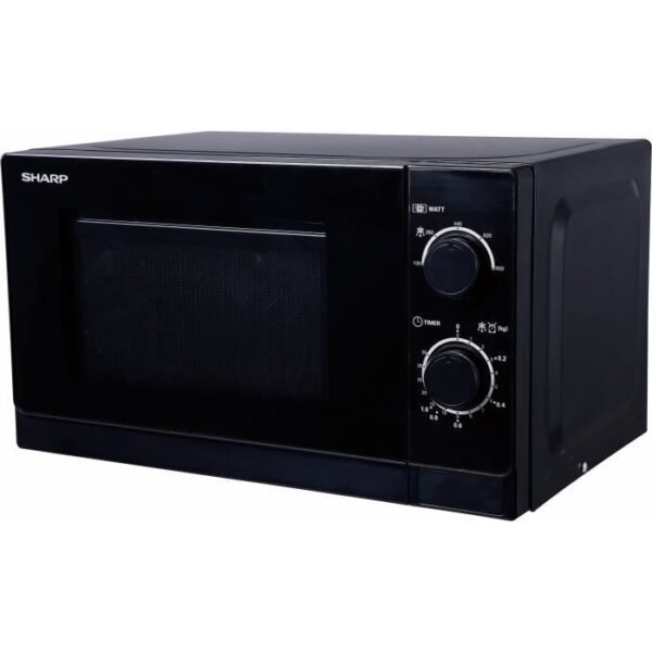 Buy with crypto SHARP - R-200BKW - MWO Microwave - 20 L - 800W - 5 power levels - Black-1