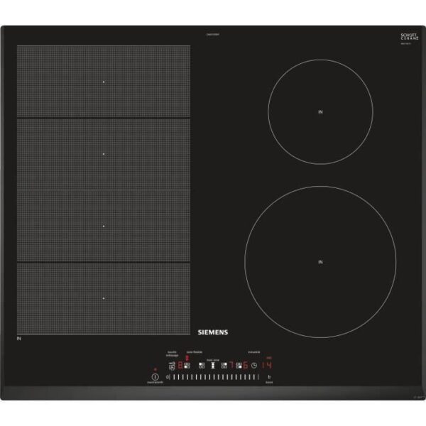 Buy with crypto SIEMENS EX651FEB1F - Induction hob - 4 zones - 7400 W - W 51 x D 52.2 cm - Glass coating - Black-1