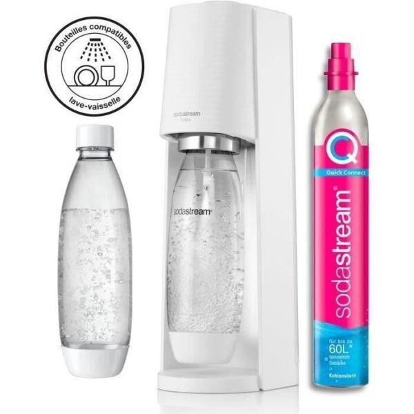 Buy with crypto SODASTream TERRABILV - Machine Terra Blanche Pack 2 bottles LV + 1 CQC exchange cylinder-2