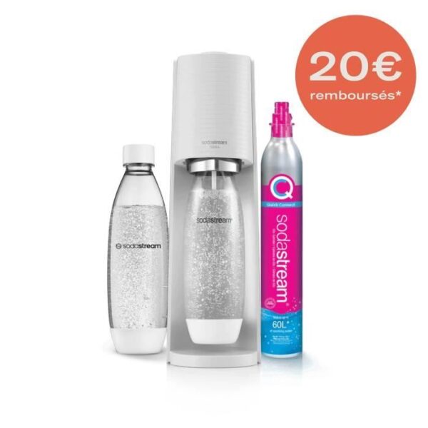Buy with crypto SODASTream TERRABILV - Machine Terra Blanche Pack 2 bottles LV + 1 CQC exchange cylinder-1