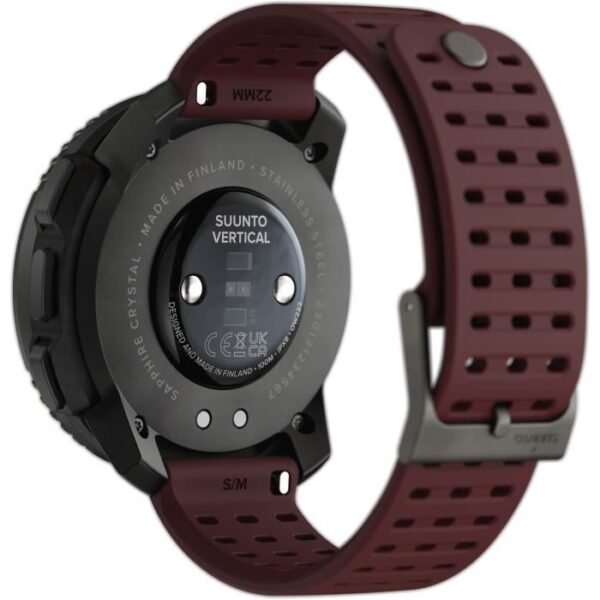 Buy with crypto Sport connected watch - Suunto - Vertical - Black Ruby-3