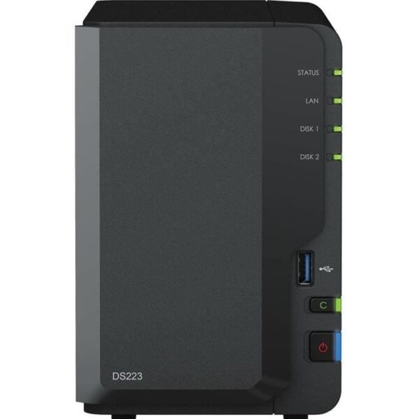 Buy with crypto Synology DS223 storage server - 2 bays - 2 GB DDR4-1